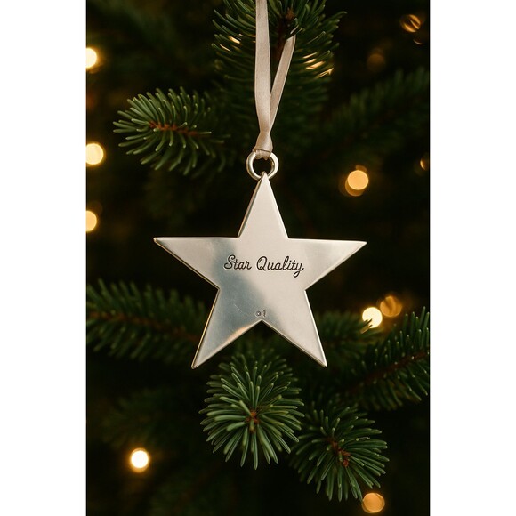 James Avery Jewelry - Vintage Mid-Late 20th Century James Avery Sterling Silver Star Pendant/Ornament